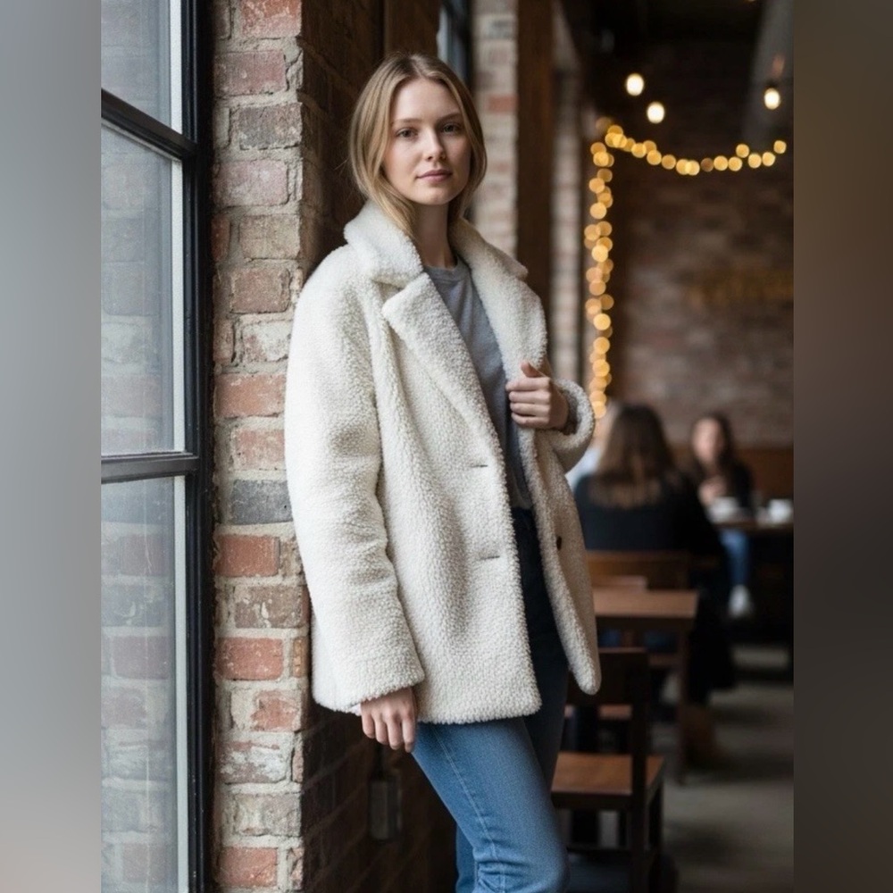 J.Crew fleece Teddy Bear Coat jacket
